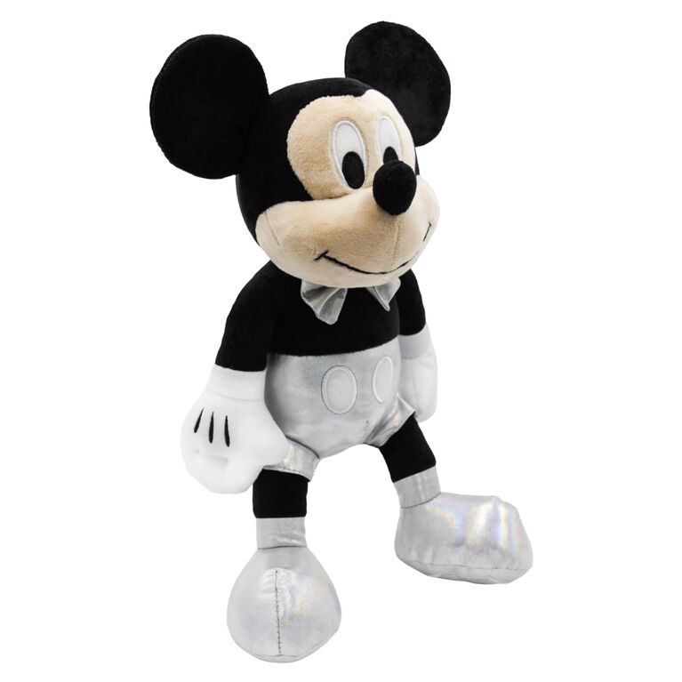 Disney - Peluche Mickey Mouse avec tenue de célébration du 100ème anniversaire de Disney - 14''