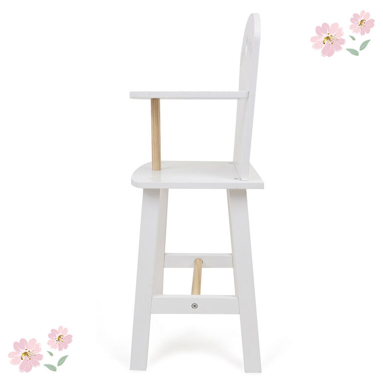 Chaise haute en bois pour poupée, Little Flora - Notre exclusivité