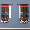 Race Car Kids Bedroom Curtain Panel Set