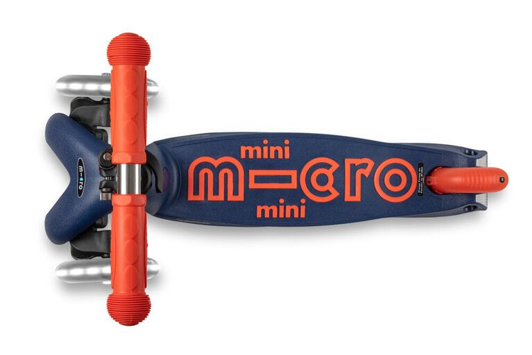Trottinette Micro Mini Deluxe Led/Bleu Marine - Édition anglaise