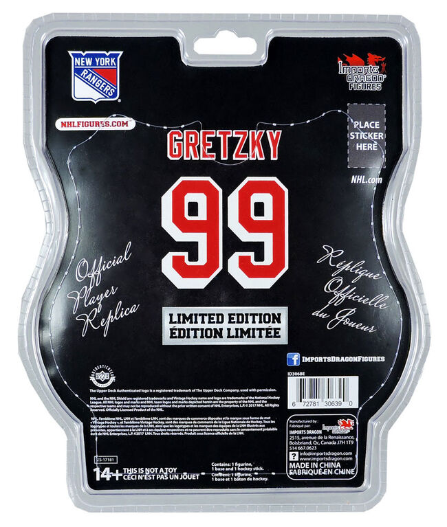 Wayne Gretzky New York Rangers NHL Legend 6" Figure