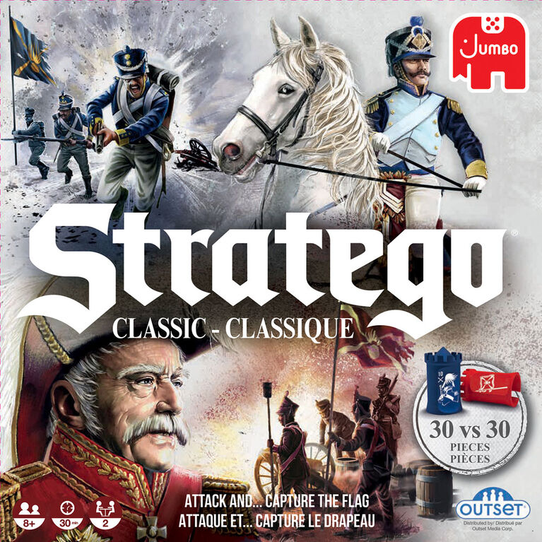 Jumbo - Stratego Original - Jeu de Strategie - Capture le Drapeau