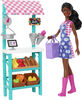 Barbie Farmers Market, Doll (Brunette), Stand, Register and More, 3 and Up