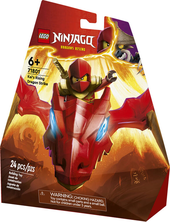 Jouet LEGO NINJAGO L'attaque du dragon levant de Kai 71801