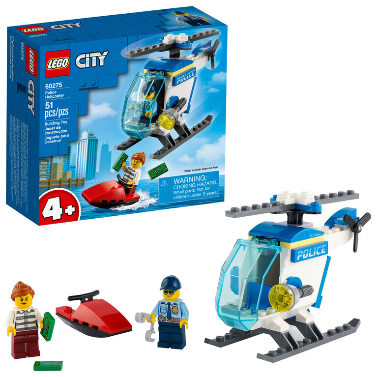 LEGO City Police L'hélicoptère de la police 60275 (51 pièces)