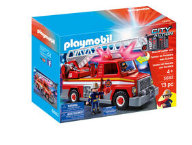 Playmobil Camion de Pompiers avec Échelle - les motifs peuvent varier