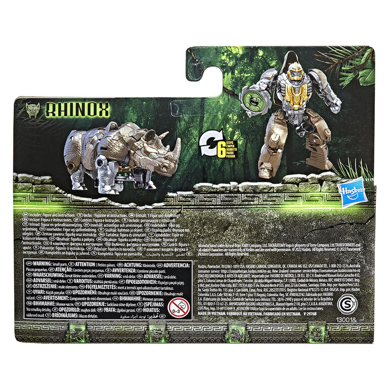 Transformers: Rise of the Beasts, Beast Alliance, figurine Battle Changers Rhinox de 11 cm