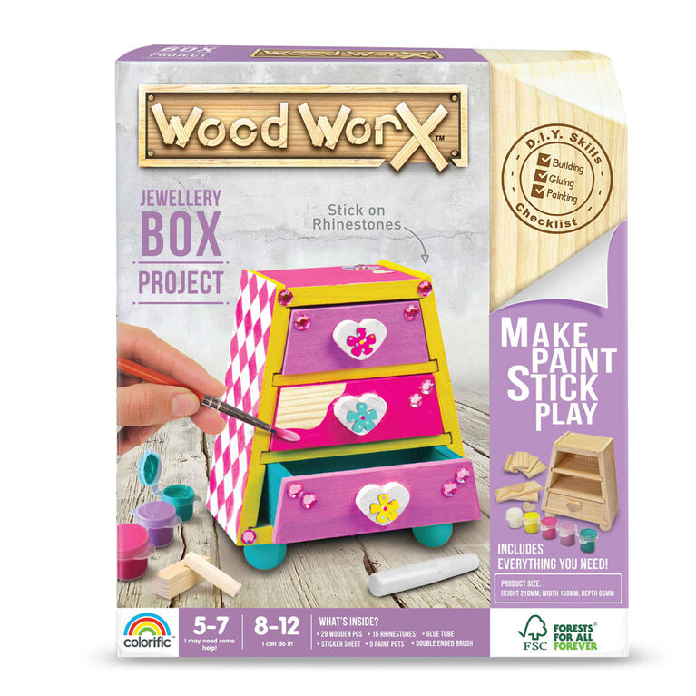 Wood WorX Jewellery Box Kit