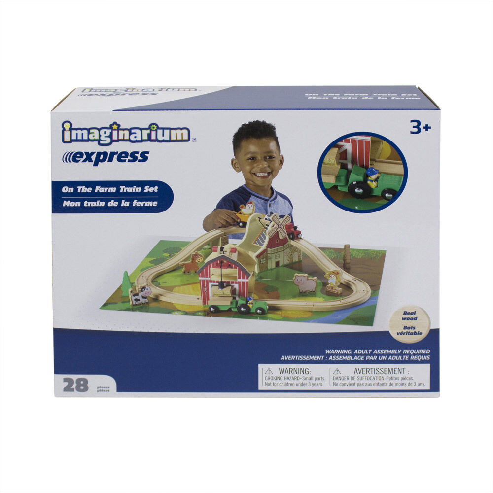 Wooden train table imaginarium store