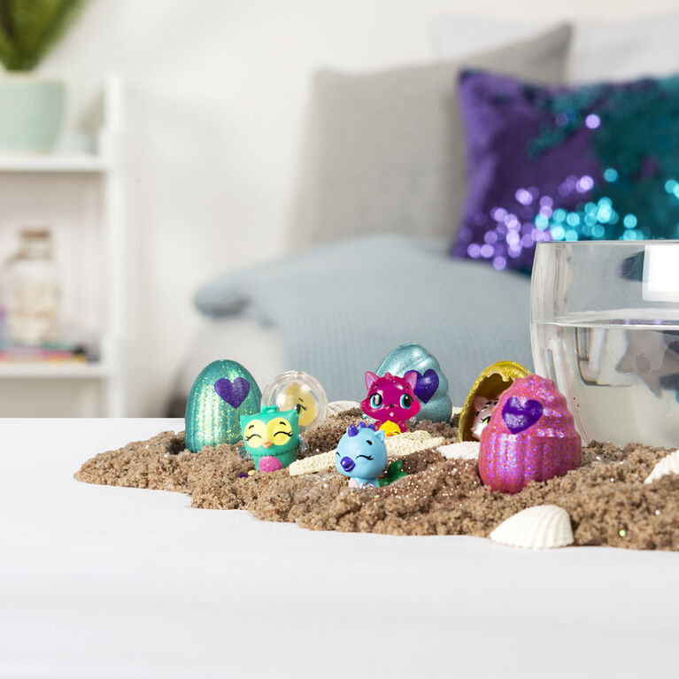 Hatchimals CollEGGtibles, Pack de 4 + bonus 'Mermal Magic' avec Hatchimals Saison 5.