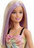 Barbie- Fashionistas- Poupée 190, mèches mauves, robe combishort