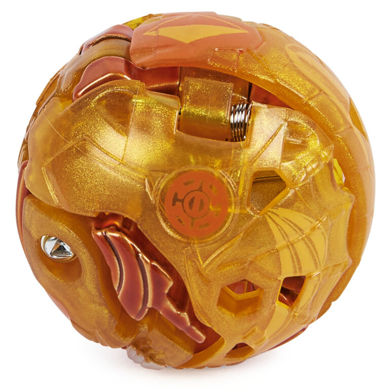 Bakugan Evolutions, Dragonoid (Gold), Platinum Series True Metal Bakugan, 2 BakuCores and Character Card