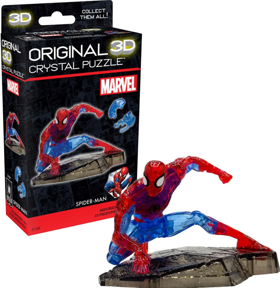 Puzzle: 3D Crystal: Marvel - Spider-Man - Édition anglaise