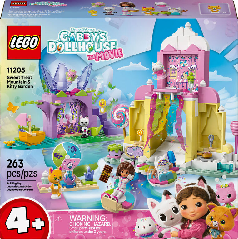 LEGO Gabby et la Maison Magique La Montagne des Friandises et le Jardin de Fée Minette, Jouet d'Imitation, Cadeau sur le Thème des Animaux 11205