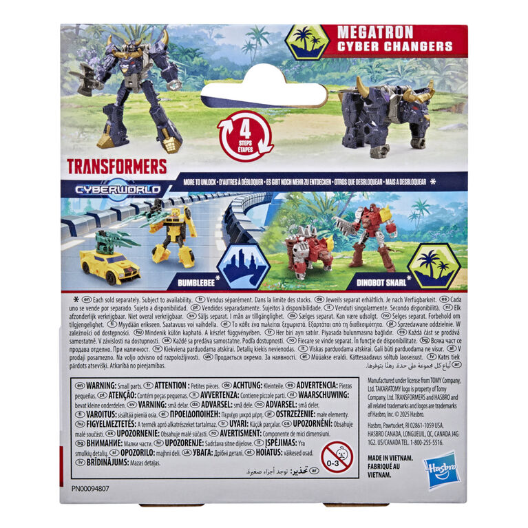 Transformers CYBERWORLD Cyber Changers Megatron Action Figure