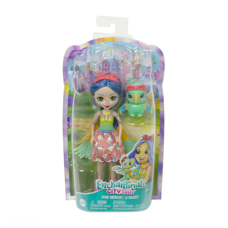 Enchantimals City Tails Prita Parakeet and Flutter Dolls - R Exclusive