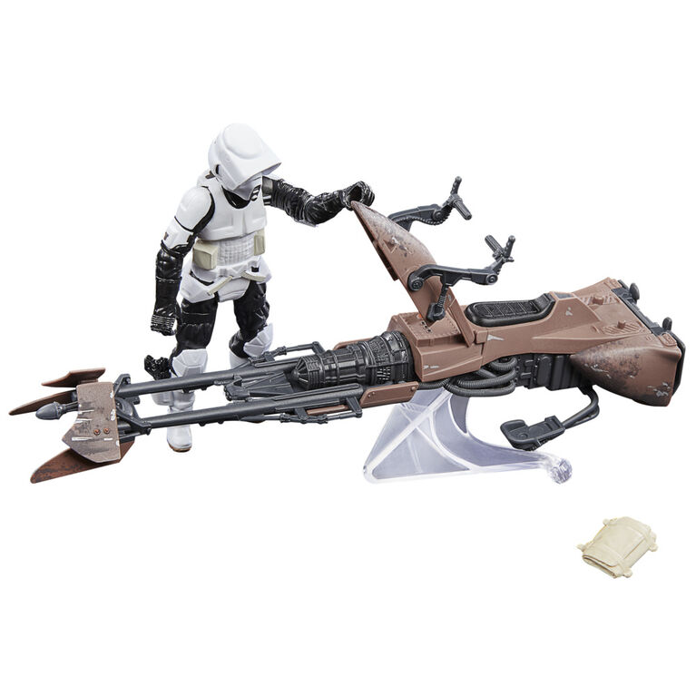 Star Wars The Vintage Collection, Speeder Bike, Star Wars : Le retour du Jedi, véhicule et figurine, échelle de 9,5 cm