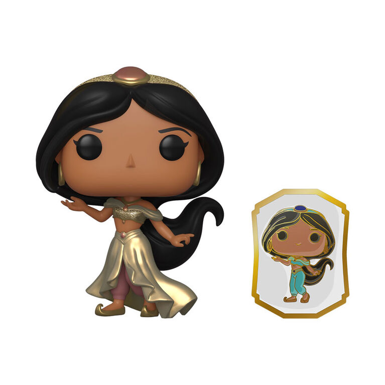 Figurine en Vinyle Princess Jasmine w/pin par Funko POP! Disney: - Notre  exclusivité