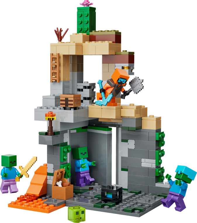 LEGO Minecraft Zombie Dungeon Building & Pretend Play Toy for Boys, Girls, & Kids, Ages 8+ - 21587