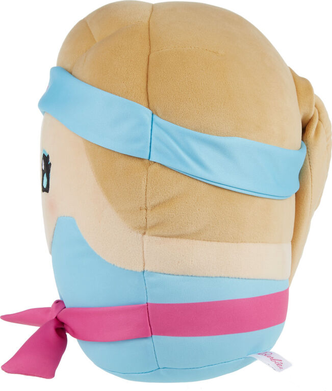 Barbie Cuutopia Plush, 10-inch Soft Pillow Doll, '80s-Inspired Workout Look & Soft Belt, Collectible Toy