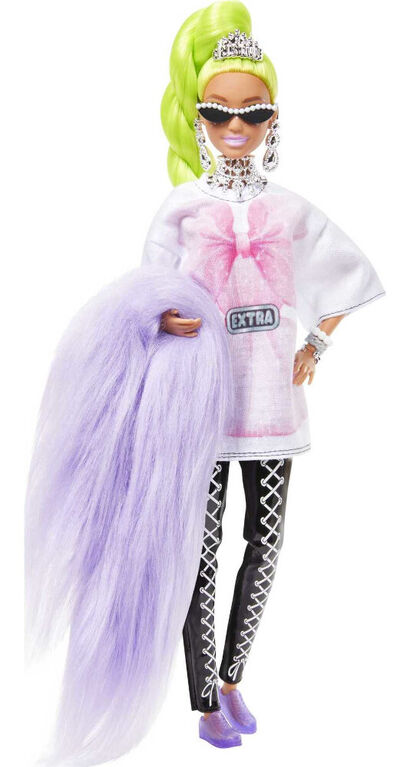 Poupée Barbie Extra n°11, Très Longs Cheveux Vert Fluo