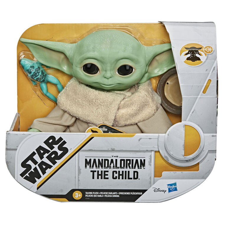 Star Wars The Child, jouet en peluche parlant avec sons du personnage et accessoires