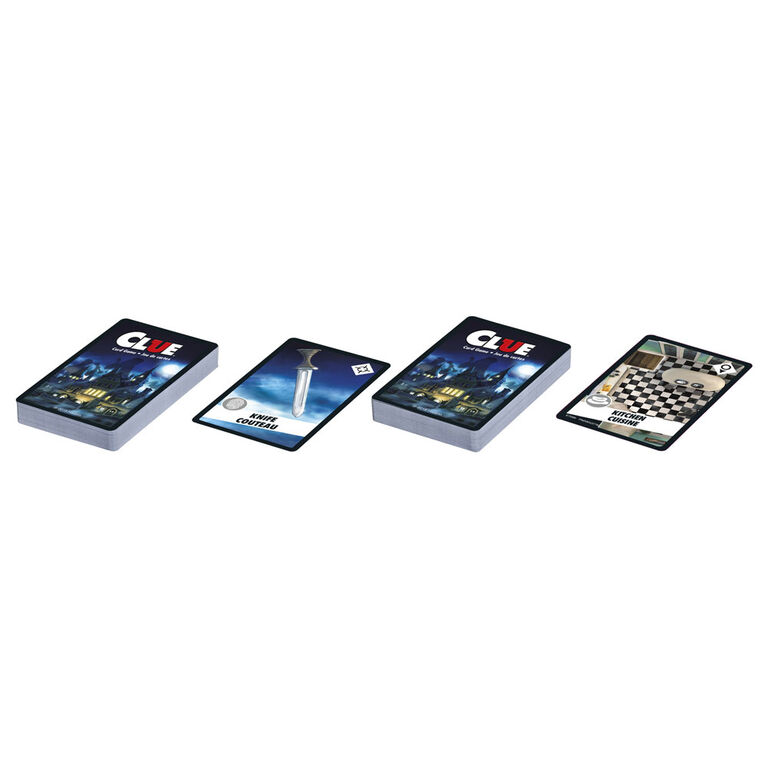 Clue Card Game - styles may vary