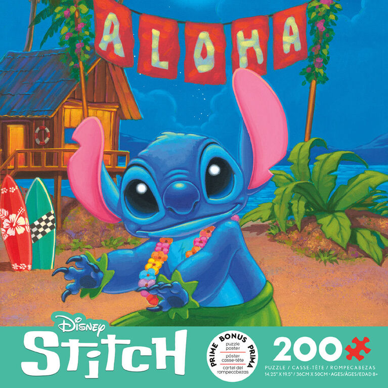 Puzzle 200PC Disney Friends Hula Stitch