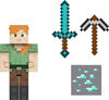 Minecraft - Niveau Diamant - Figurine articulée - Alex, 13,87 cm
