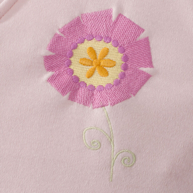 HALO SleepSack Early Walker - Pink Flower- Lightweight Knit - Large