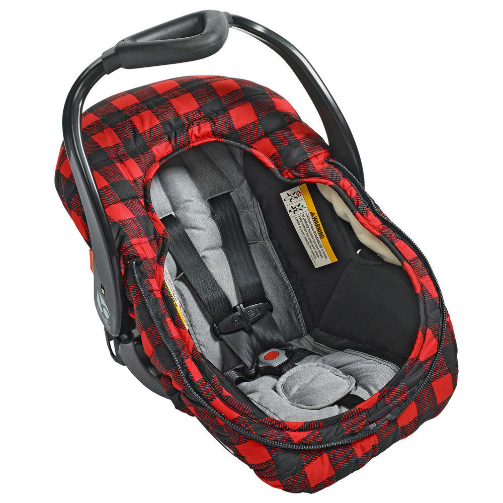 JJ Cole Car Seat Cover Buffalo Check