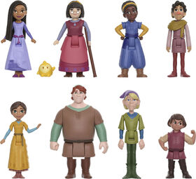Disney's Wish The Teens Pack of 8 Posable Mini Dolls & Star Figure   