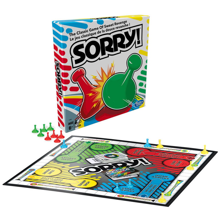 Hasbro Gaming - Jeu Sorry! - les motifs peuvent varier