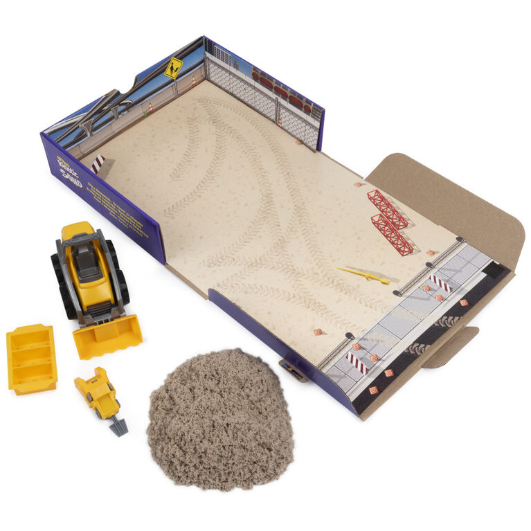 Kinetic Sand, Coffret Camion pour creuser et démolir avec 454 g de