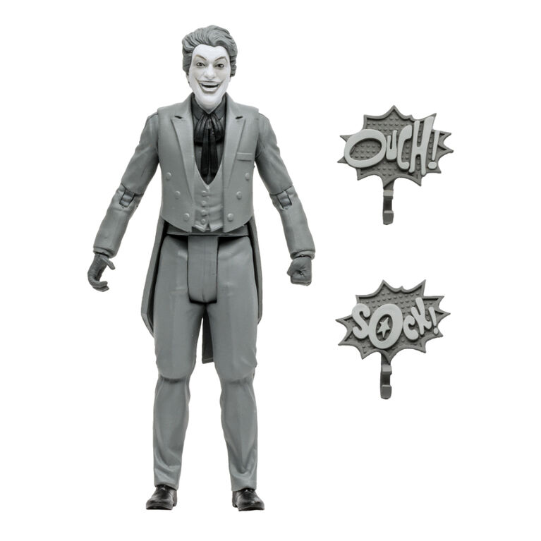 DC Retro 6" Wave 4 Batman 66 - The Joker (Black and White TV Variant) - R Exclusive
