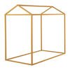 Sweedi Twin Wooden House Bed Frame Ochre