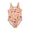 Barbie One Piece Swimsuit - Coral