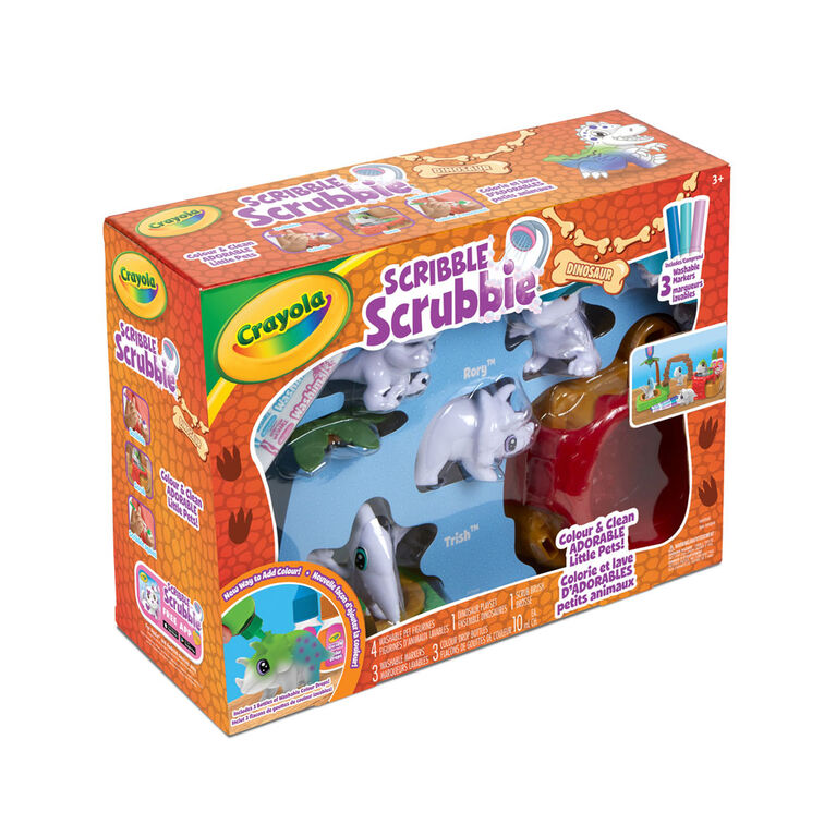 Ensemble Dinosaures Scribble Scrubbie