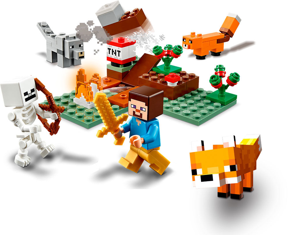 Lego minecraft the taiga adventure set 21162 outlet