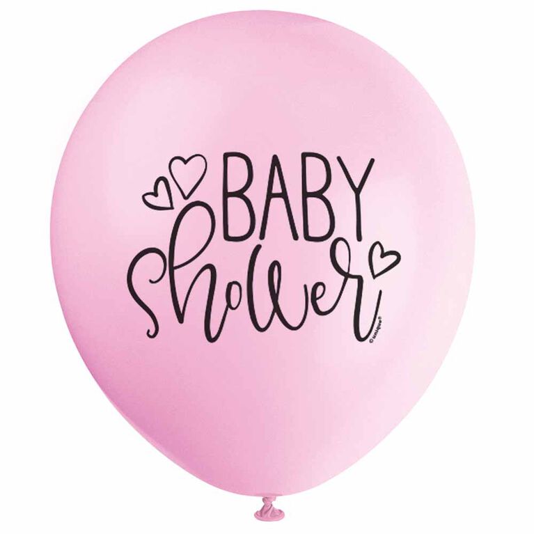 8 Balloons 12 Po - "Baby Shower" - Édition anglaise