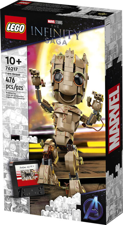 LEGO Marvel I am Groot 76217 Building Kit (476 Pieces)