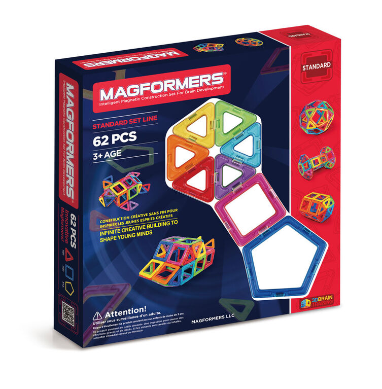 Magformers Rainbow 62 Piece Set
