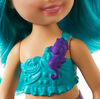 Barbie Dreamtopia Chelsea Mermaid Doll, 6.5-inch with Teal Hair and Tail