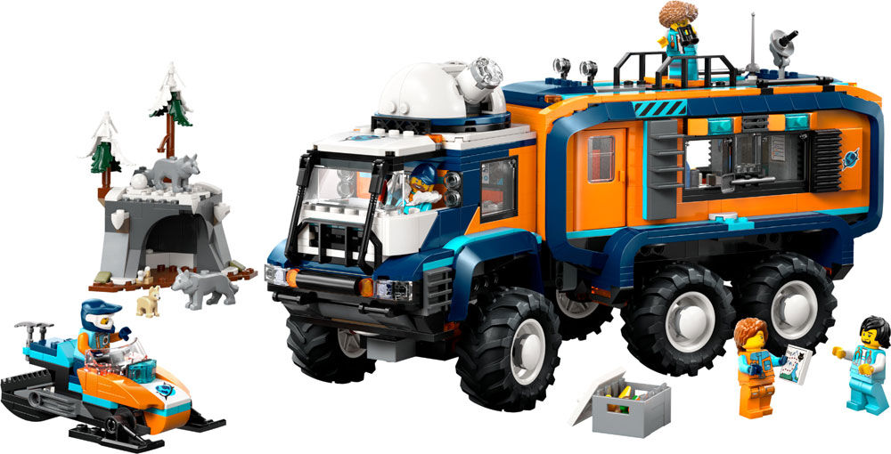 LEGO City Arctic Explorer Science Lab Truck Building Toy for Kids, Boys & Girls, Ages 8+ - 60471