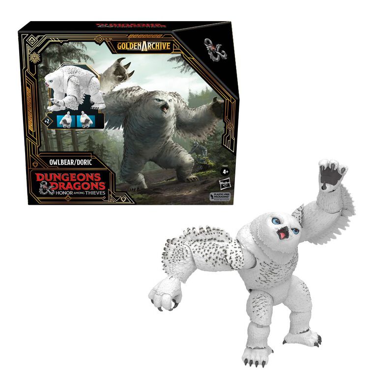 Dungeons and Dragons Honor Among Thieves Golden Archive Owlbear/Doric, 6-Inch Scale