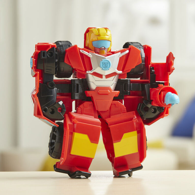 Playskool Heroes - Transformers Rescue Bots Academy Hot Shot Converting Toy Robot, 6-Inch Collectible Action Figure