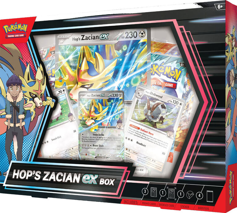 Pokemon Hop's Zacian ex Box - English Edition