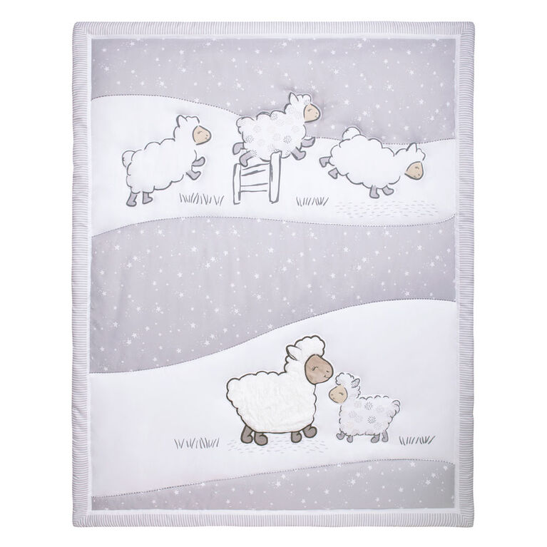 Sleepy Sheep 4 Piece Crib Bedding Set