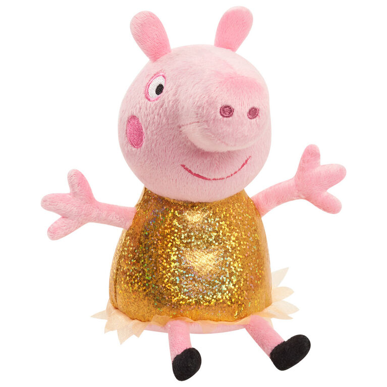 Peluche à Grains Peppa Pig de 20 cm (8 pouces) Hollywood Peppa, Petit Animal en Peluche Très Doux A Câliner