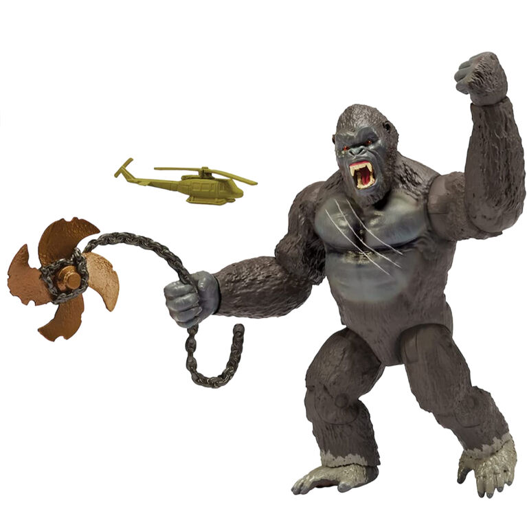 Kong feroce avec helicoptere et helice a chaine